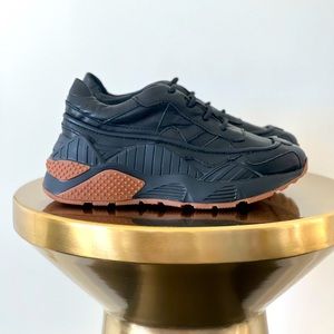 Jeffrey Campbell HDMI - Lace Up Sneaker Black Leather Size 6